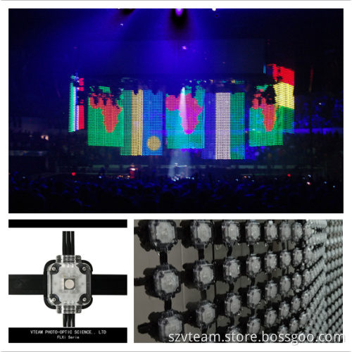 Transparency Soft LED Mesh Screen/Display for Nightclub/TV Show/Stage/Decoration